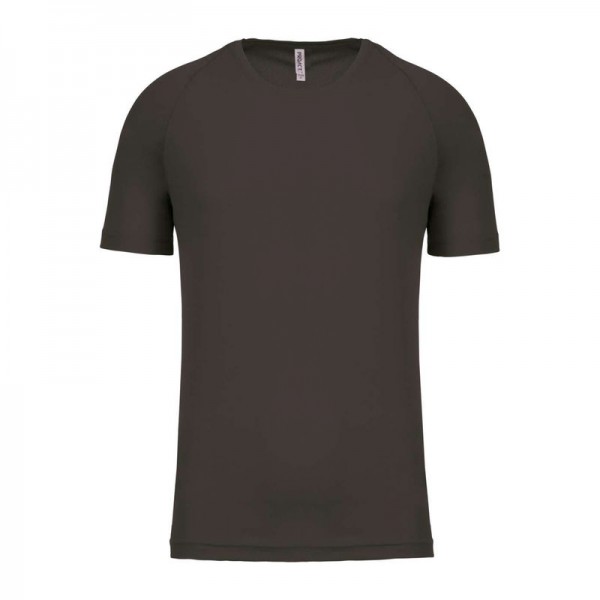 MEN'S SHORT-SLEEVED SPORTS T-SHIRT XS Dark Grey