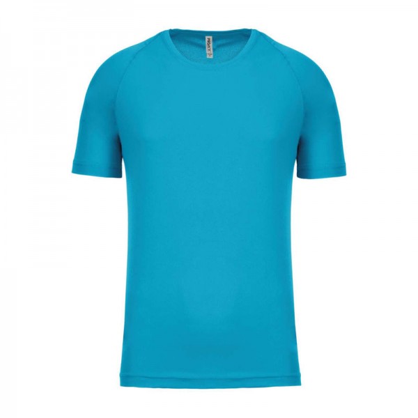 MEN'S SHORT-SLEEVED SPORTS T-SHIRT 3XL Light Turquoise