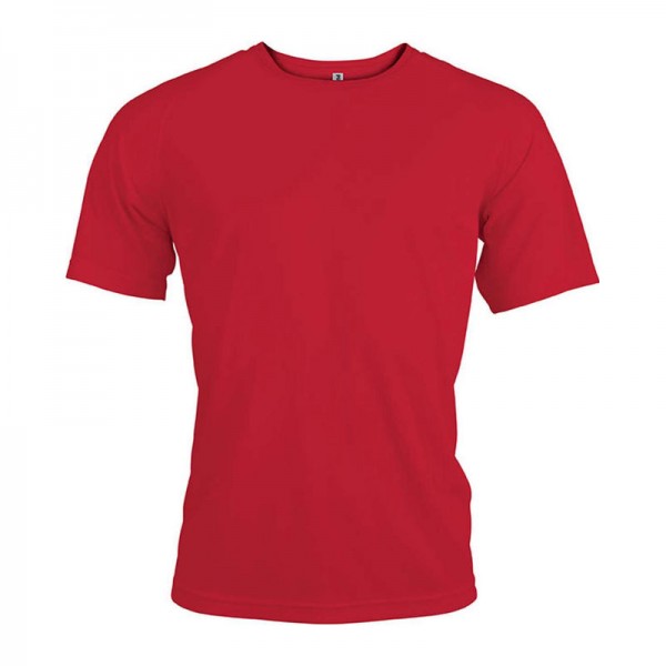 MEN'S SHORT-SLEEVED SPORTS T-SHIRT XS Red