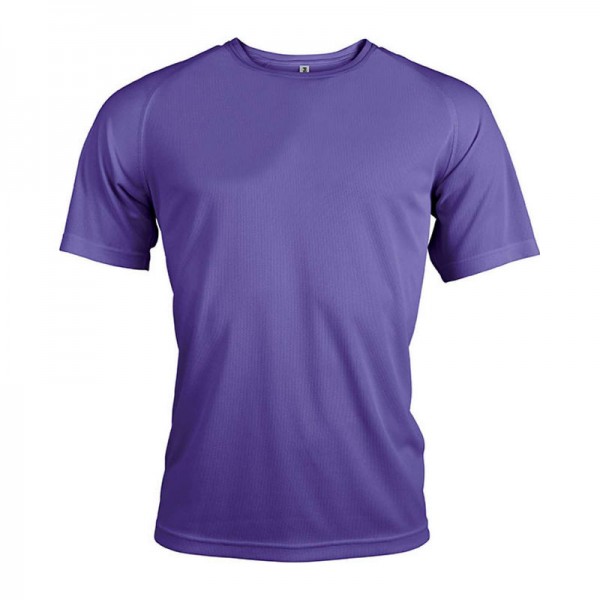 MEN'S SHORT-SLEEVED SPORTS T-SHIRT XL Violet