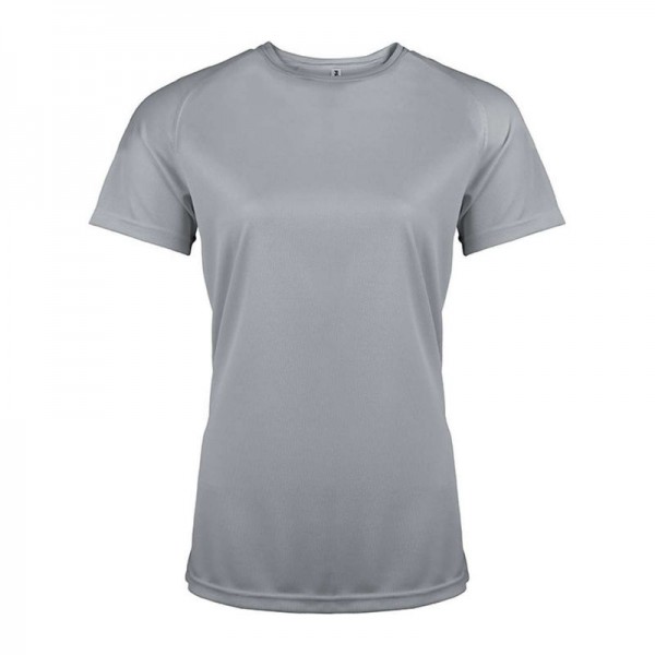 LADIES' SHORT-SLEEVED SPORTS T-SHIRT XL Fine Grey