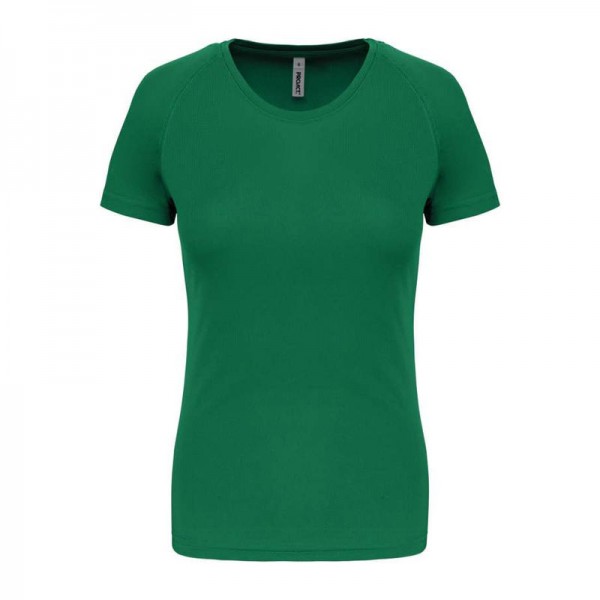 LADIES' SHORT-SLEEVED SPORTS T-SHIRT XS Kelly Green