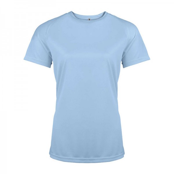 LADIES' SHORT-SLEEVED SPORTS T-SHIRT XL Sky Blue