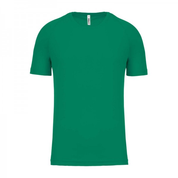 KIDS' SHORT SLEEVED SPORTS T-SHIRT 12/14 Kelly Green