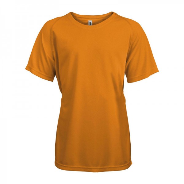 KIDS' SHORT SLEEVED SPORTS T-SHIRT 6/8 Orange