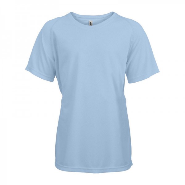 KIDS' SHORT SLEEVED SPORTS T-SHIRT 12/14 Sky Blue