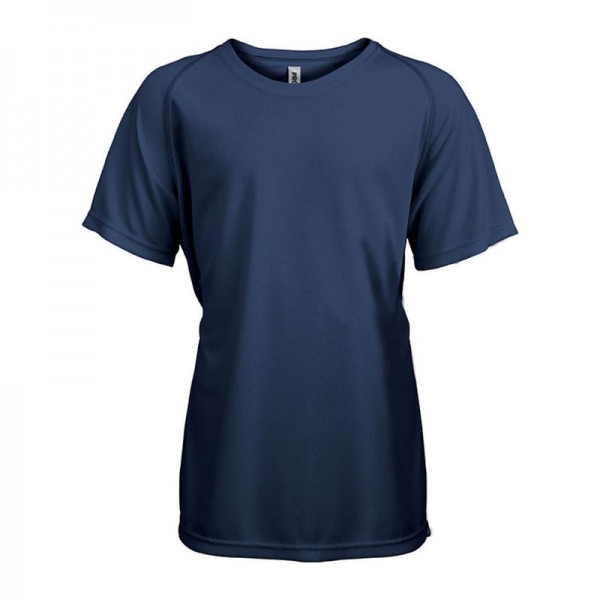 KIDS' SHORT SLEEVED SPORTS T-SHIRT 8/10 Sporty Navy