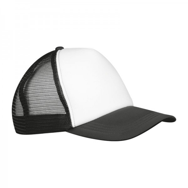 Șapcă trucker Egmond, 5 panele 27 x 18 x 11 cm Negru