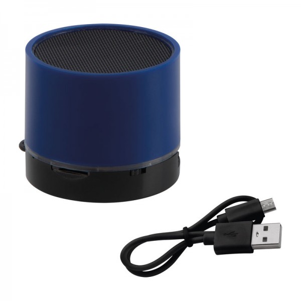 Bluetooth speaker Taifun cu LED 5,1 × ø 5,8 cm Albastru