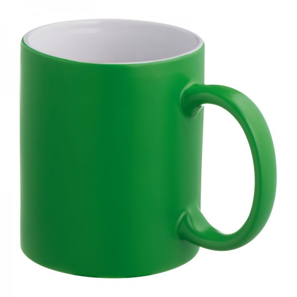Cană cauciucată Thessaloniki,300 ml ø 8,2 × 9,8 cm Verde