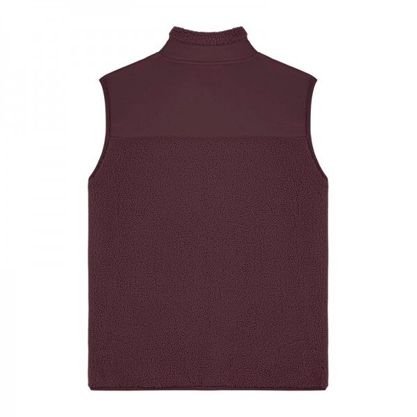 Liner unisex sleeveless sherpa jacket 2XL Red Brown