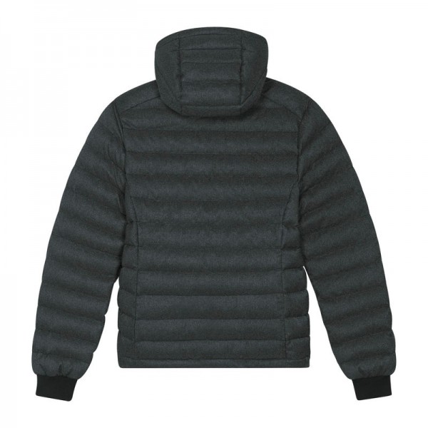 Stella Voyager wool-like women's padded jacket L Dark Heather Grey