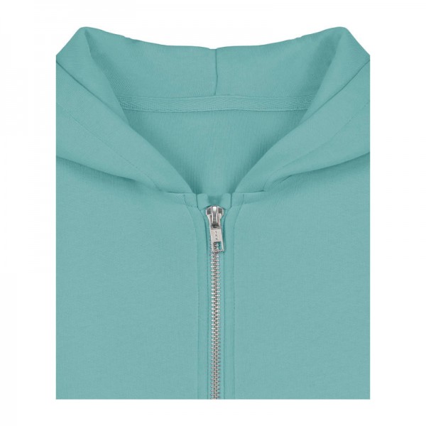 Mini Cultivator 2.0 kids' zip-thru hoodie 7-8/122-128cm Teal Monstera