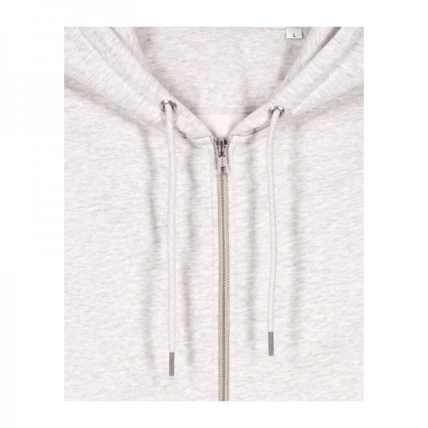 Cultivator 2.0 unisex zip-thru hoodie XS Cool Heather Grey