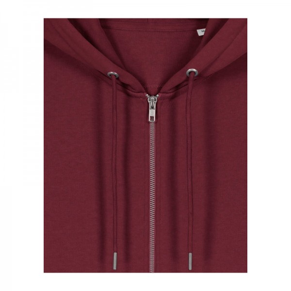 Cultivator 2.0 unisex zip-thru hoodie XS Burgundy