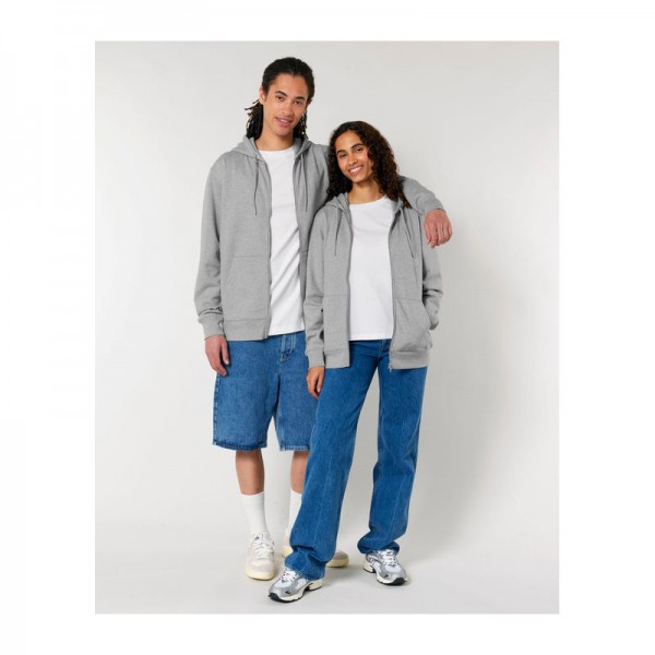 Cultivator 2.0 unisex zip-thru hoodie XL Heather Grey