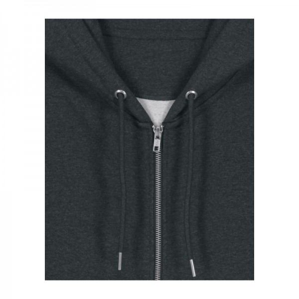 Cultivator 2.0 unisex zip-thru hoodie L Dark Heather Grey