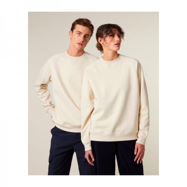 Knoxer unisex relaxed raglan sweatshirt M Natural Raw