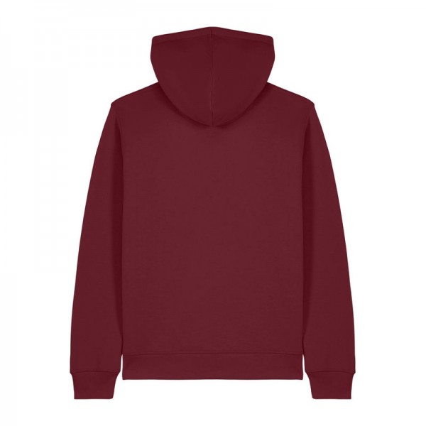 Mixer unisex zip-thru hoodie 4XL Burgundy