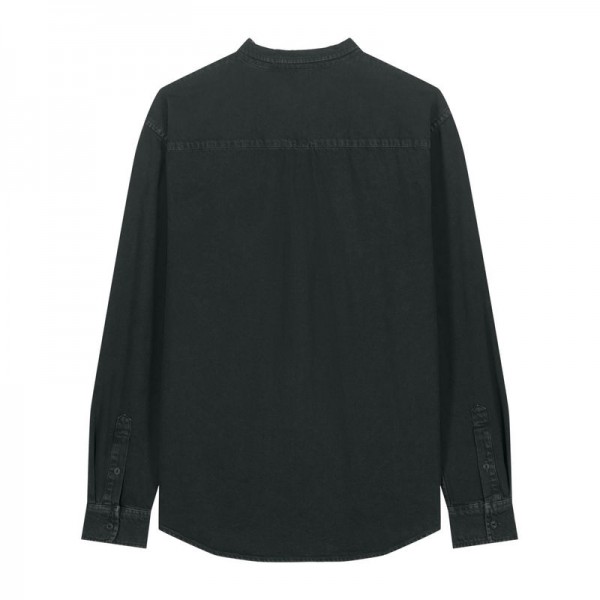 Worker unisex relaxed shirt S G. Dyed Black Rock