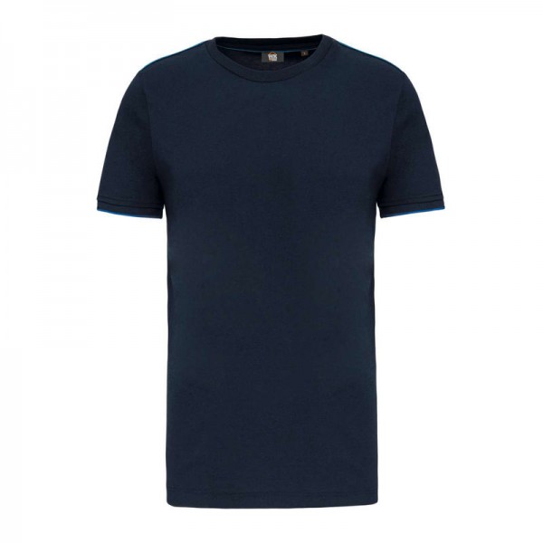 FÉRFI RÖVID UJJÚ DAYTODAY PÓLÓ 4XL Navy/Light Royal Blue