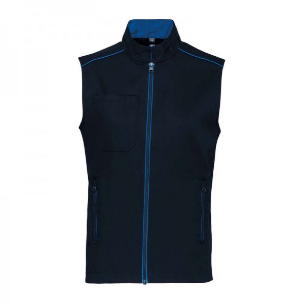 MEN'S DAYTODAY GILET 5XL Navy/Light Royal Blue