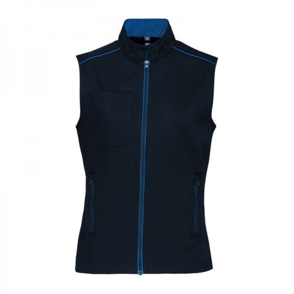 LADIES' DAYTODAY GILET XL Navy/Light Royal Blue