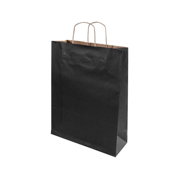 Papbag S pungă de hârtie pentru cadouri, mică  negru