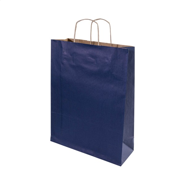 Papbag S pungă de hârtie pentru cadouri, mică  albastru închis