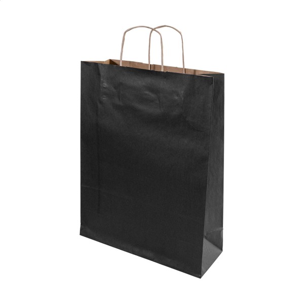 Papbag L pungă de hârtie pentru cadouri, mare  negru