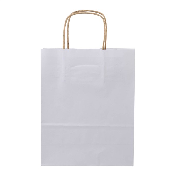 Papbag L pungă de hârtie pentru cadouri, mare  alb