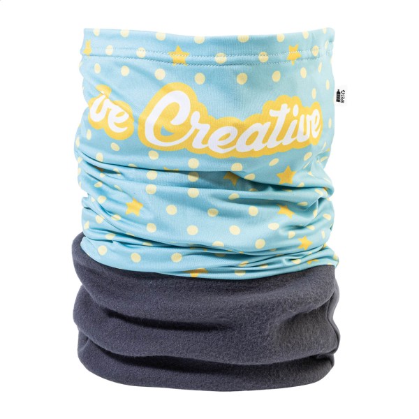 CreaScarf Winter eșarfă multifuncțională, personalizată, din RPET  gri