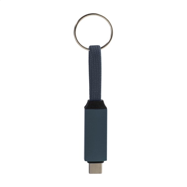 Keycab breloc cu cablu USB-C de 60 W  albastru închis