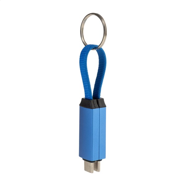 Keycab breloc cu cablu USB-C de 60 W  albastru
