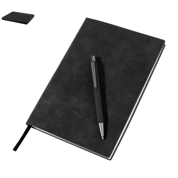 Strium set carnet si pix  negru