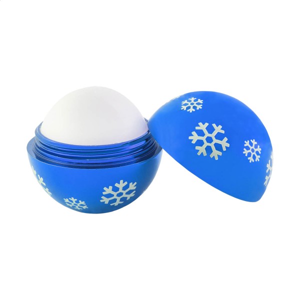 Lapplox balsam de buze, cu motiv de Crăciun  albastru